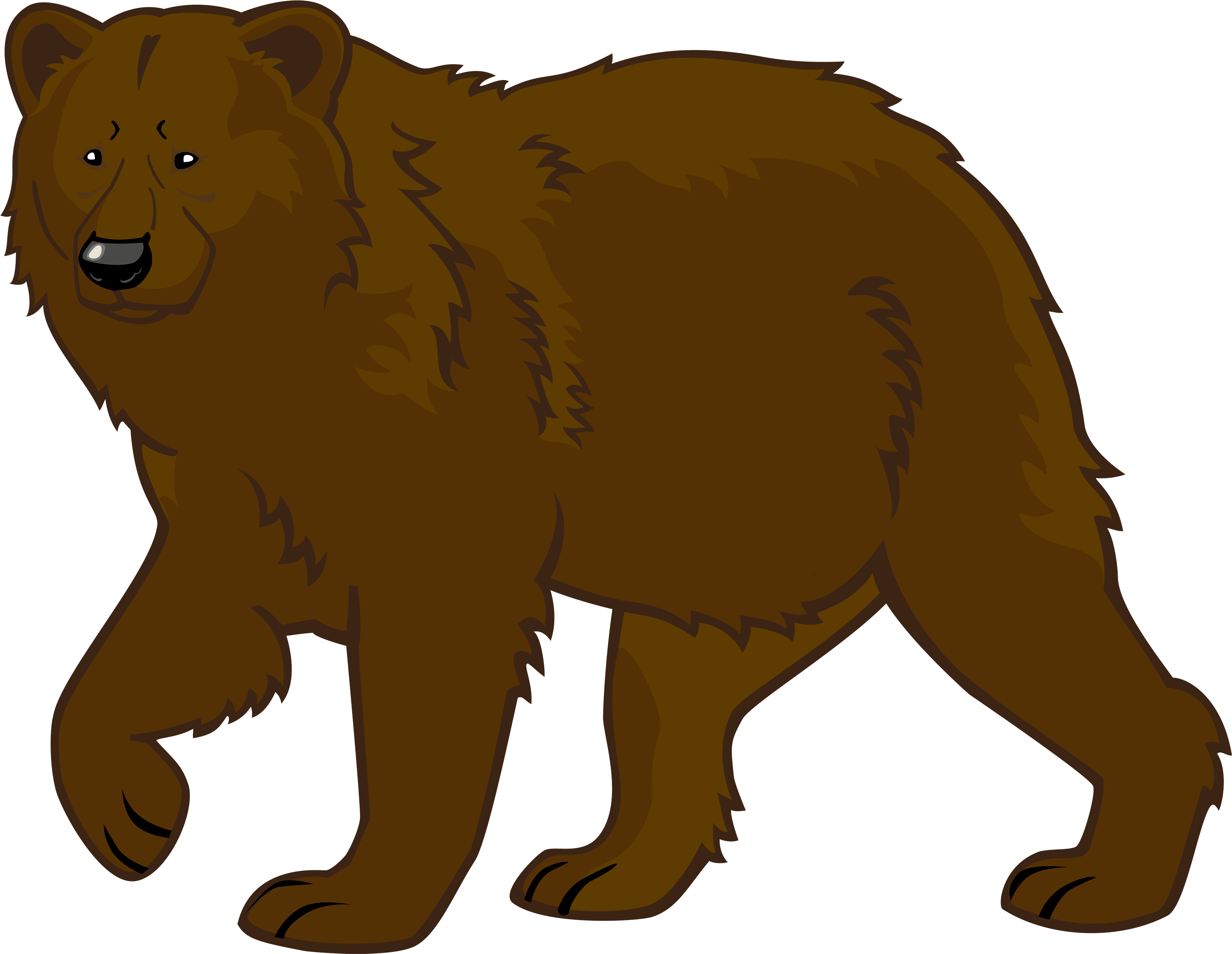 Brown Bear Png Clipart - Bear Clipart (4000x3097), Png Download