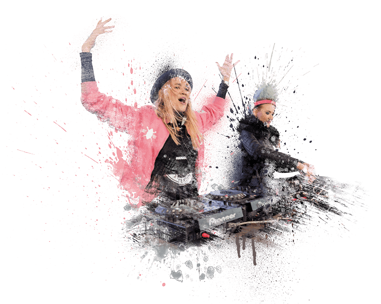 At The Monthly Electric Mountain Partys You Can Admire - Illustration (800x600), Png Download