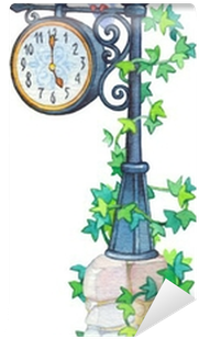 Watercolor Forged Lantern With A Pointer And Mechanical - Watercolor Painting (400x400), Png Download