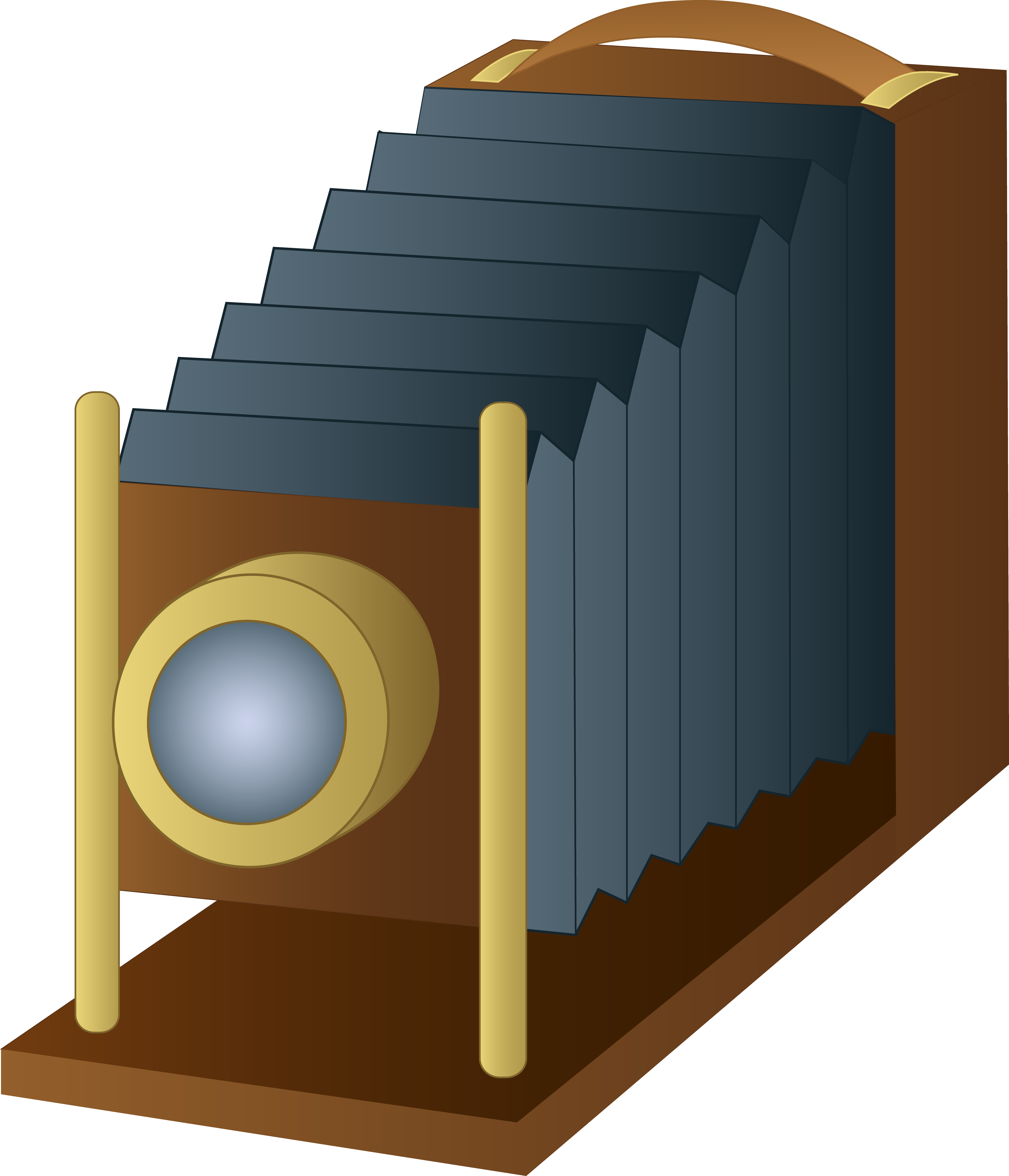 Vintage Camera Clipart - Camera Obscura Clip Art (5034x5868), Png Download