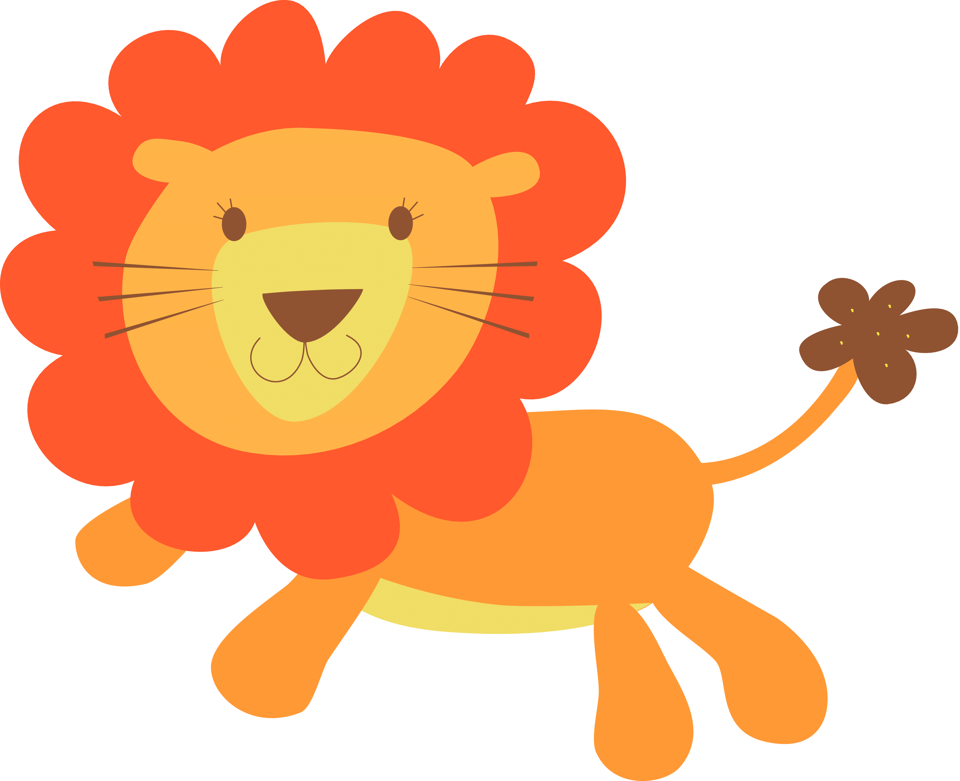 Lion - Baby Lion Vector Png (1600x1301), Png Download