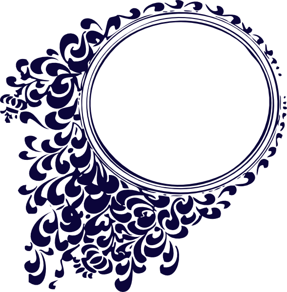 Border Designs In Circle (588x599), Png Download