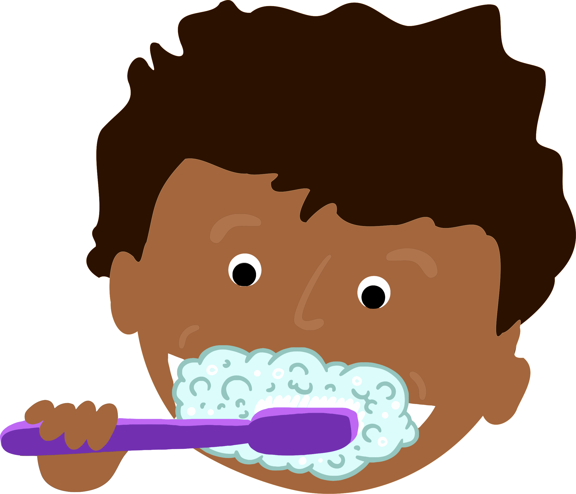 Brush Teeth Png Png Royalty Free Download - Clip Art Brush Teeth (2400x2058), Png Download