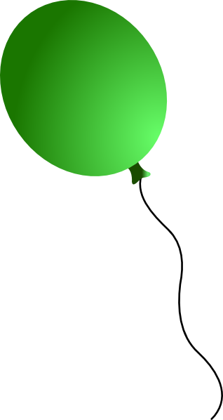 How To Set Use Green Balloon Clipart (318x598), Png Download