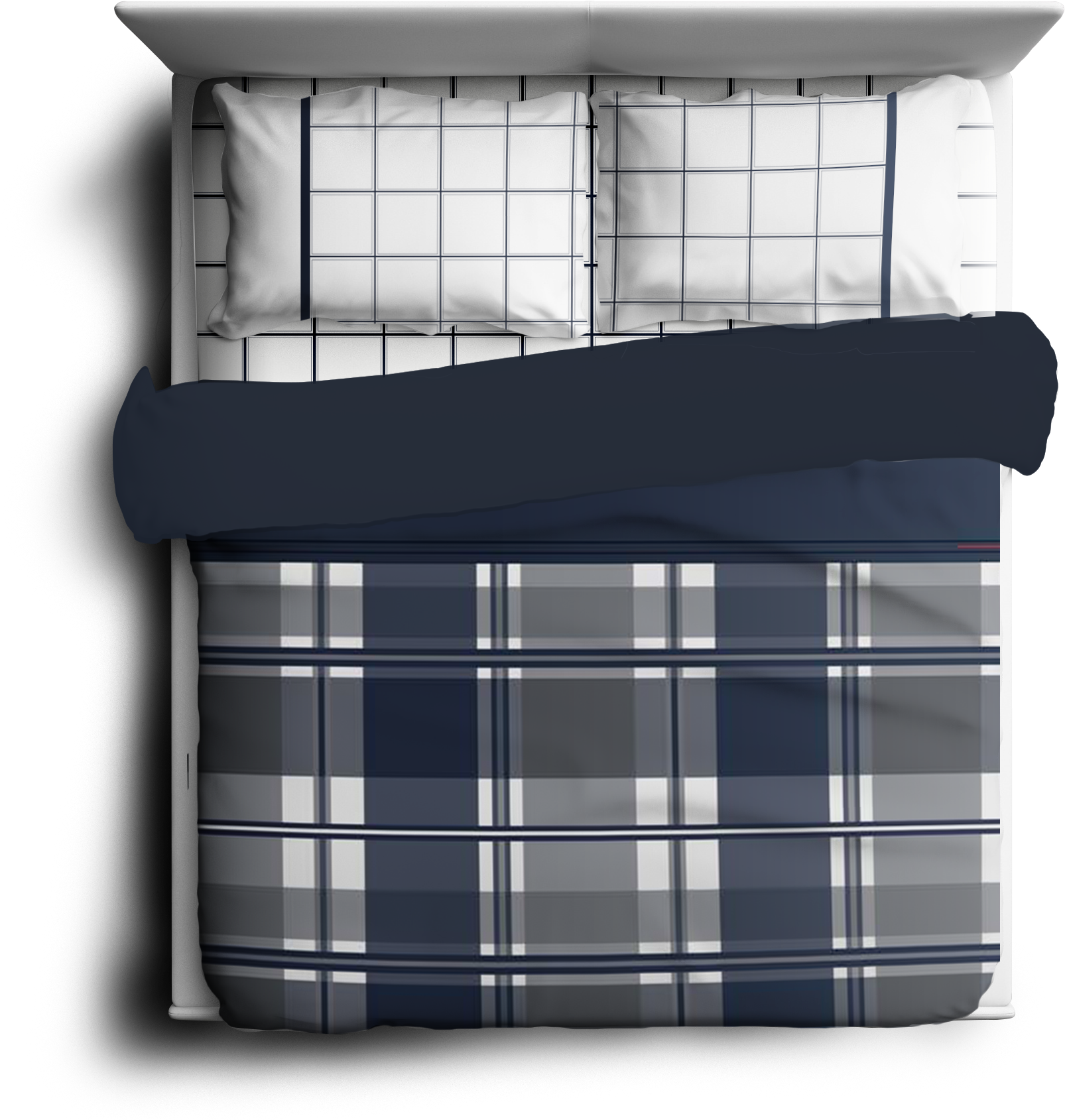 Bed In A Bag - Plaid (1800x1850), Png Download