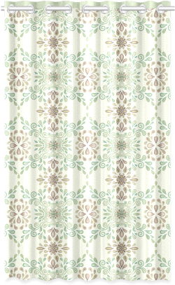 Watercolor Ornaments New Window Curtain 50" X - Window Covering (500x500), Png Download