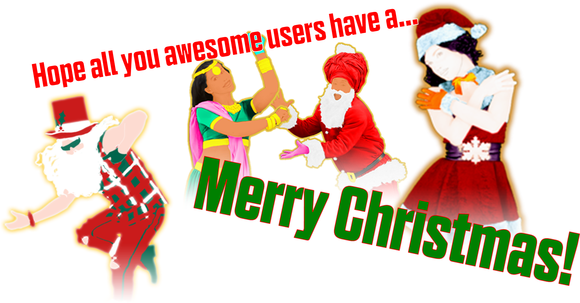 Merrychristmas - Christmas (1883x1033), Png Download