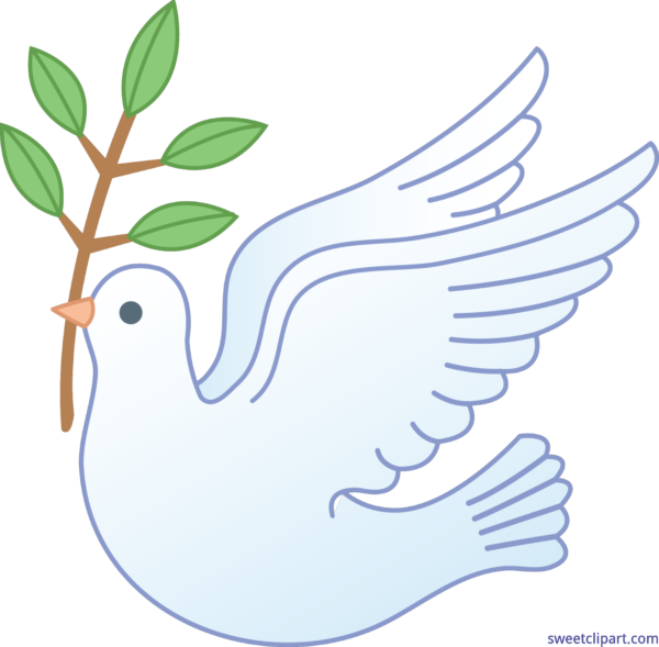 Bird Archives Sweet Clip Art Peace - Peace Dove Clipart (600x589), Png Download