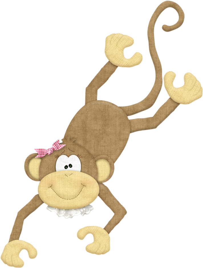 Monkey Drawing Watercolor - Zoo Digital Scrapbook Kit (809x1024), Png Download