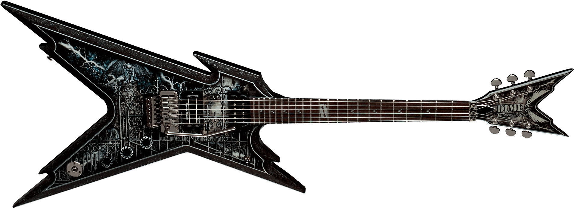 Dean Guitars Image - Dean Guitars Razorback Cemetery Gates (2000x790), Png Download