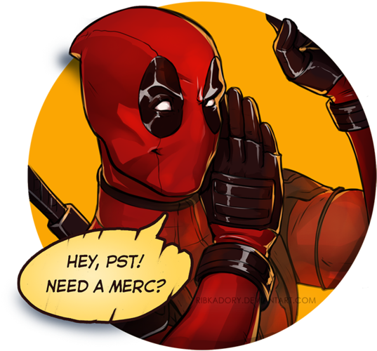 Deadpool Stickers (600x627), Png Download