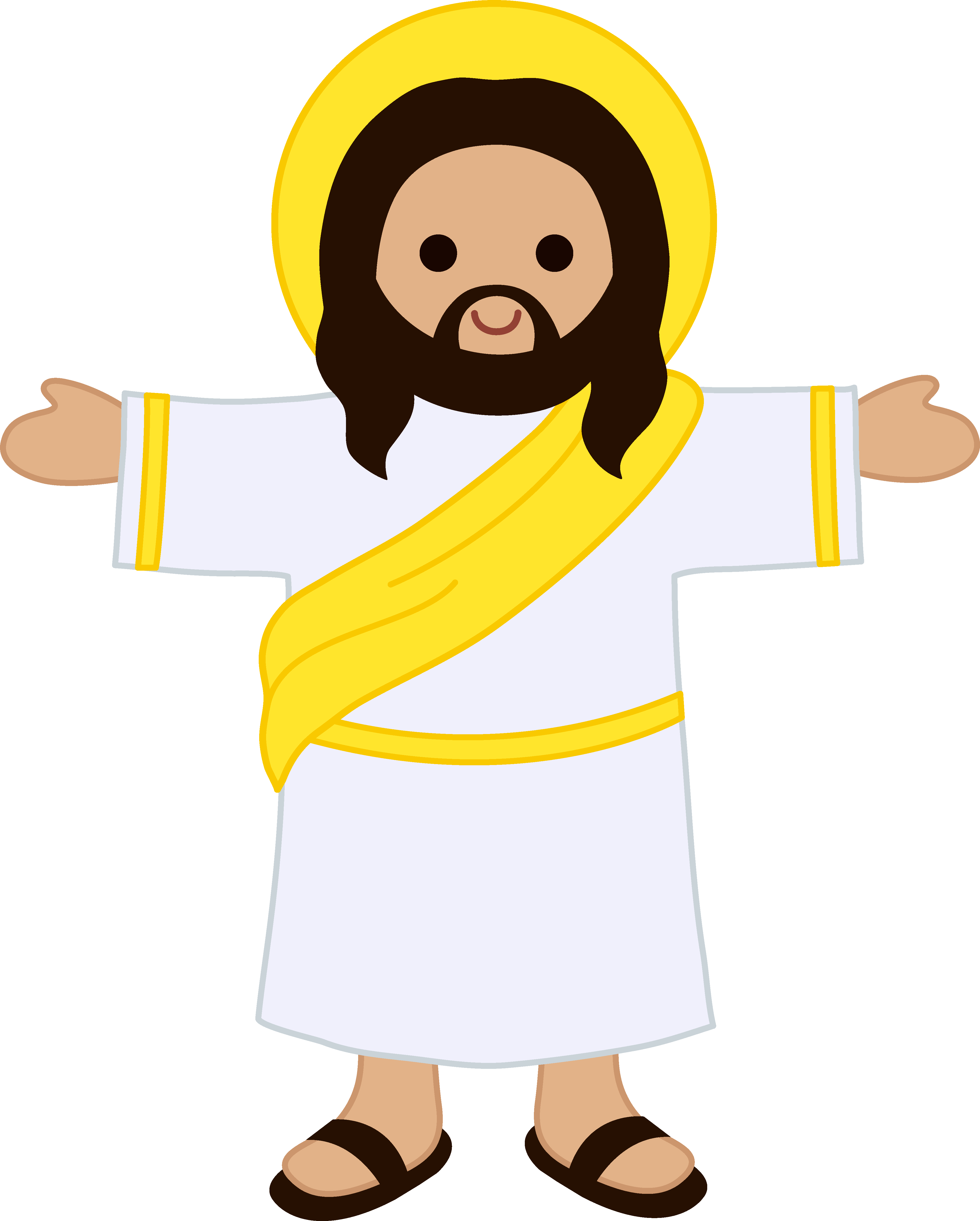 Clipart Of Jesus Christ - Jesus Cartoon (4110x5120), Png Download