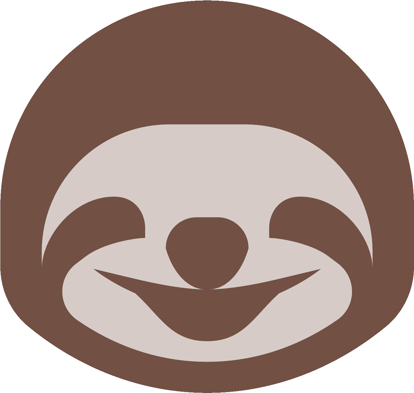 Free Download, Png And Vector - Sloth Icon (1600x1600), Png Download