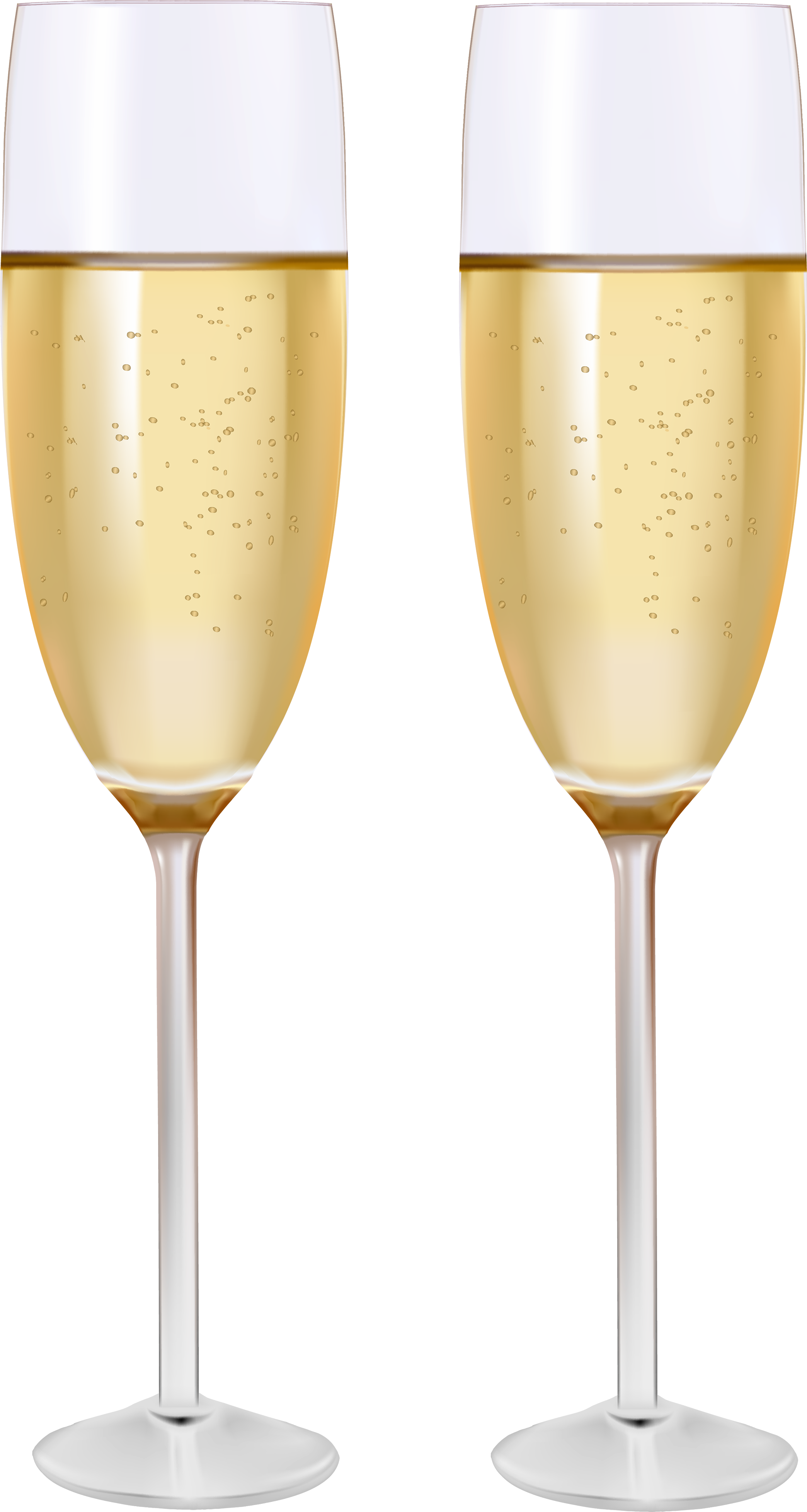 Two Glasses Of Champagne Png Clipart - Champagne (2190x4000), Png Download
