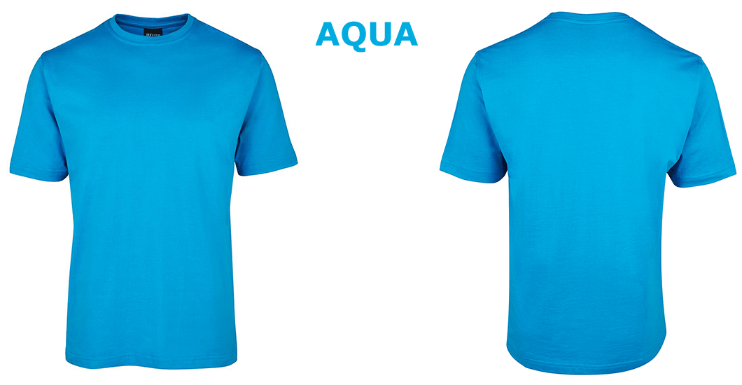 Custom Printed Unisex T-shirts Aqua - Unisex T Shirt Png (1200x600), Png Download