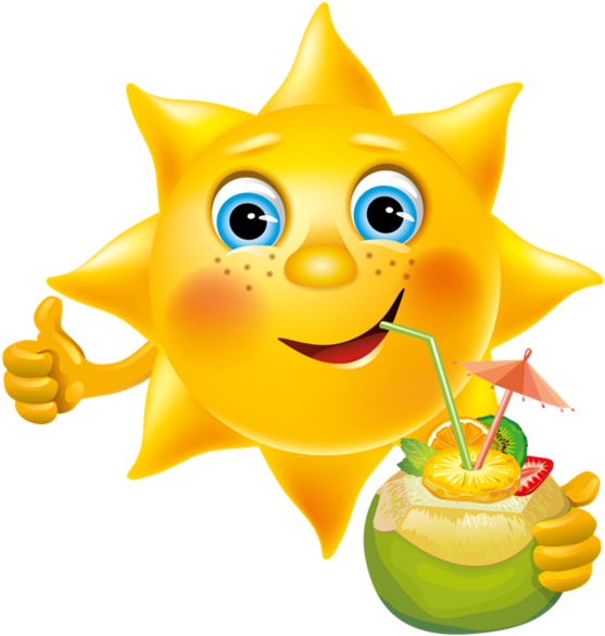 Tubes Soleil-lune - Sun Funny (600x638), Png Download