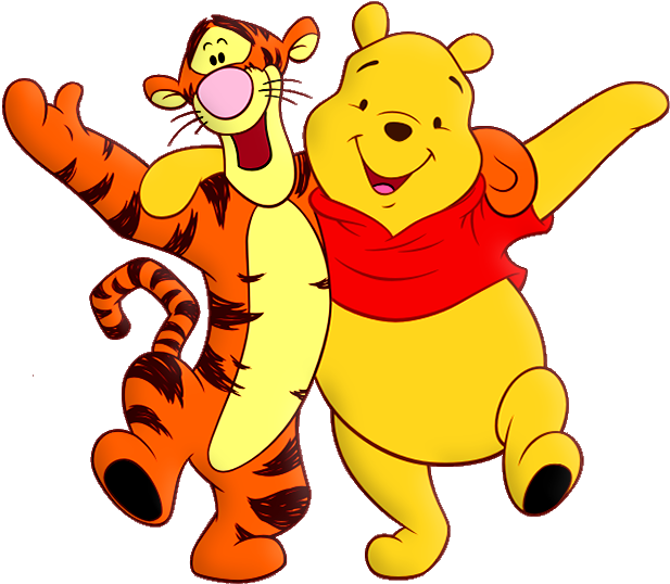 Tigger And Pooh (644x562), Png Download