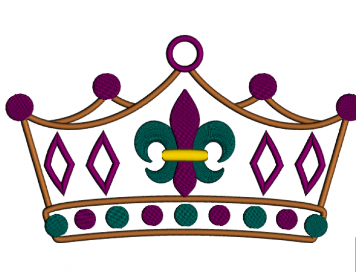 Fleur De Lis Crown Png Transparent Fleur De Lis Crown - Mardi Gras Fleur De Lis (700x700), Png Download