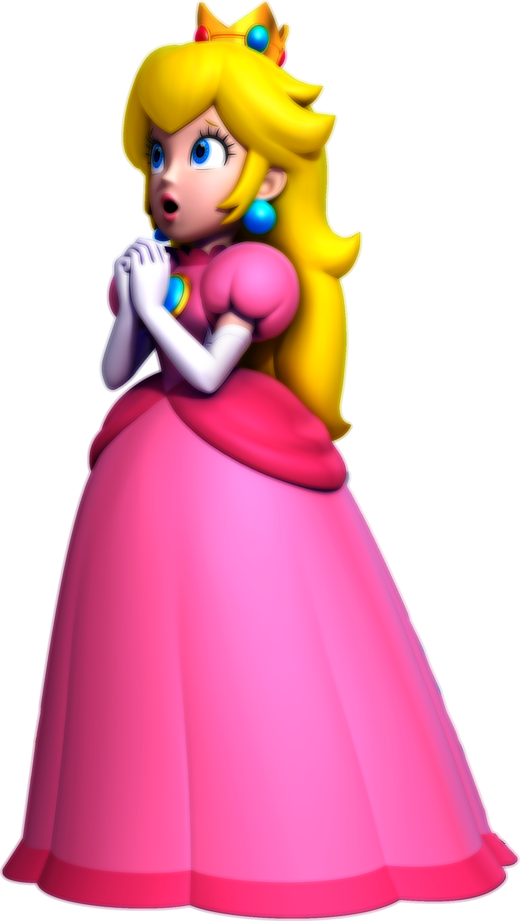 Peachy Peach - New Super Mario Bros U Peach (1656x2935), Png Download