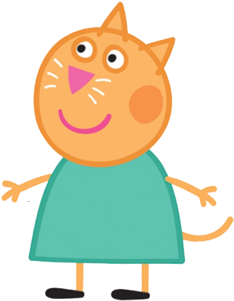 Candy Cat - Peppa Pig Cat (372x464), Png Download