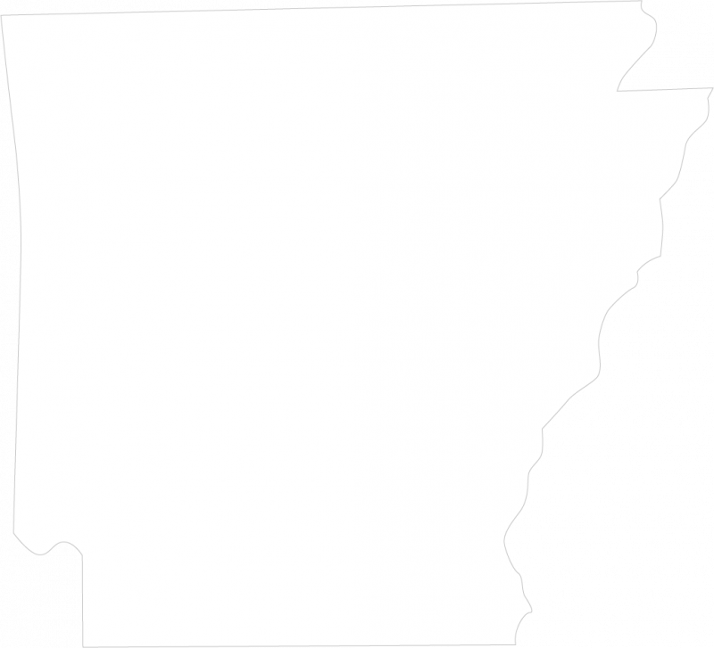 Arkansas State Silhouette - Arkansas Black And White (800x727), Png Download