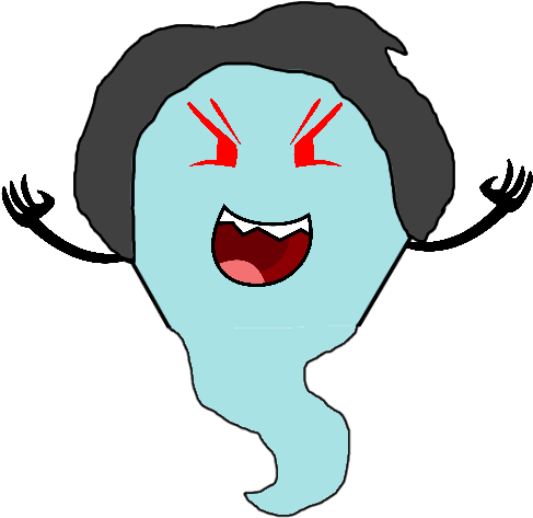 Hexagon Wearing A Ghostly Hood That Isn't Seen Through (603x500), Png Download