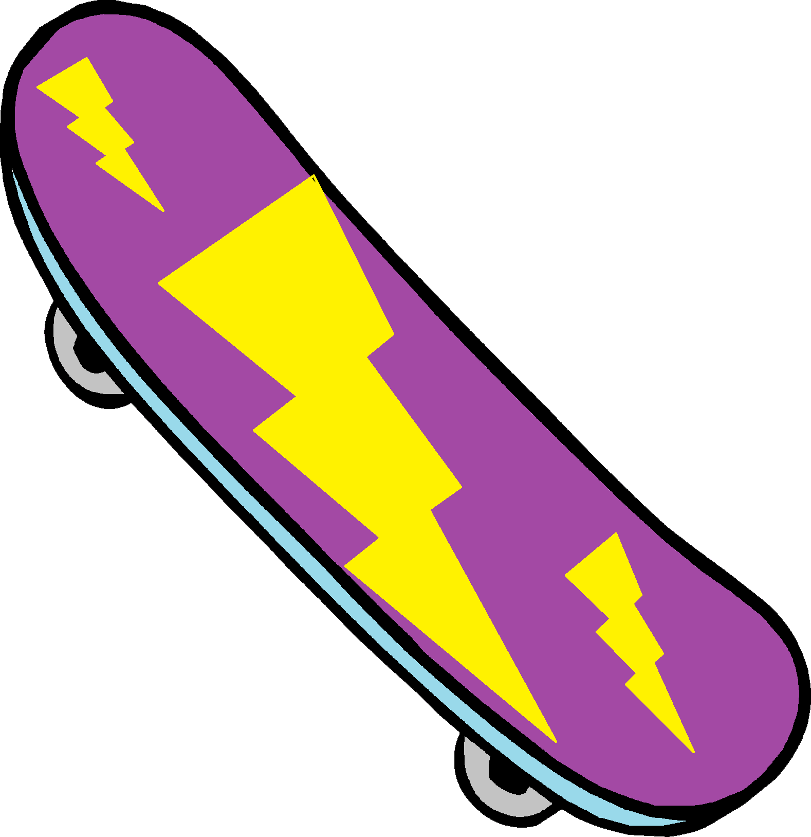 Skateboard Png Clipart - Skateboard Png (1578x1627), Png Download
