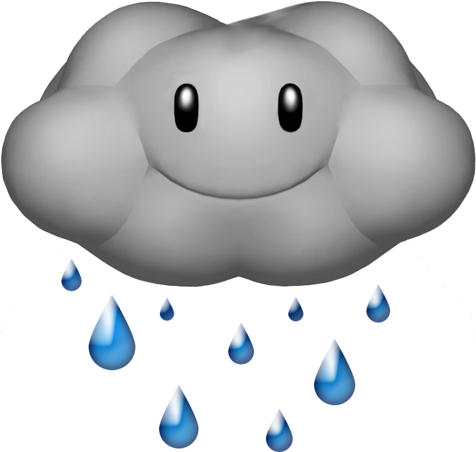 Raindrop - Rain Cloud Gif Png (700x700), Png Download