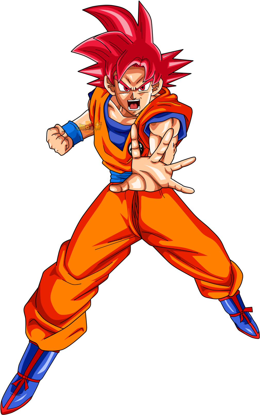 Goku Ssj God V2 By Jaredsongohan-dablpzp - Goku Dbs Ssj God (1024x1609), Png Download