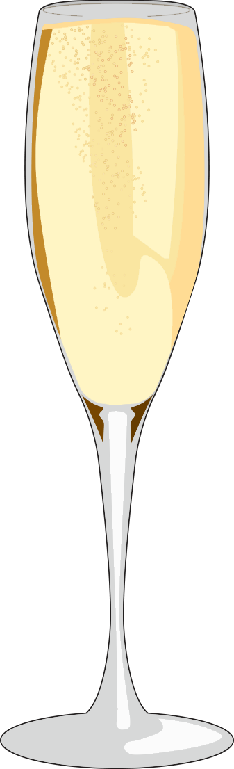 Champagne Stemware (337x1106), Png Download