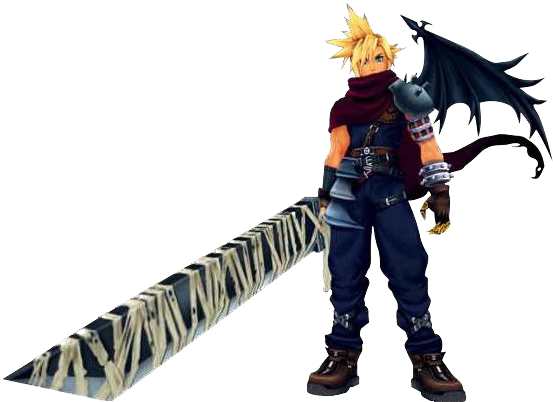 Cloud Kh - Kingdom Hearts Squall And Colund (573x416), Png Download
