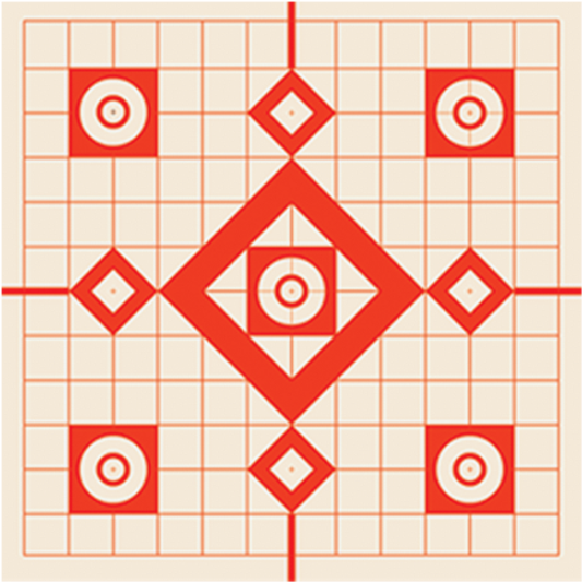 Easily Detect Bullet Holes On These Targets, Designed - Burris Target (800x800), Png Download
