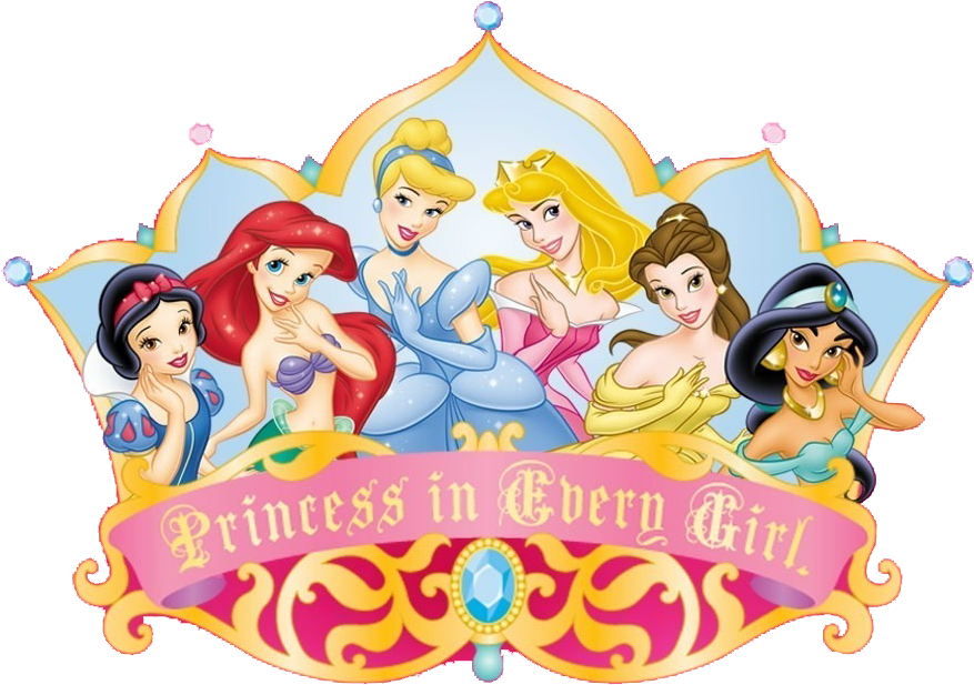 Free Princess Crown Png, Download Free Clip Art, Free - Disney Princesses With Crown (919x653), Png Download
