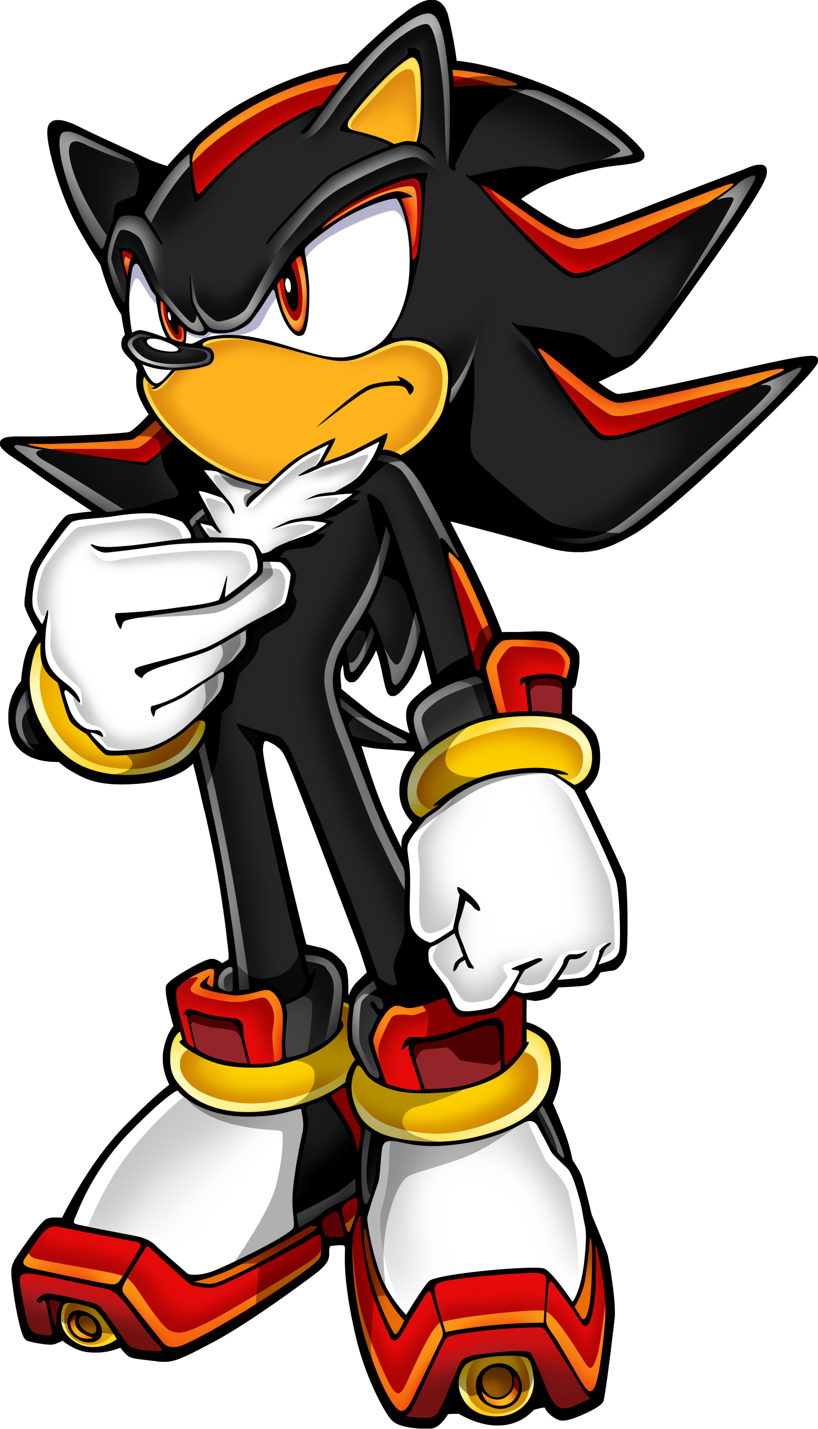 Image Sonic Art Assets - Sonic The Hedgehog Shadow The Hedgehog (1632x2851), Png Download