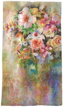 Abstract Colorful Flowers Watercolor Painting - Bouquet (400x400), Png Download