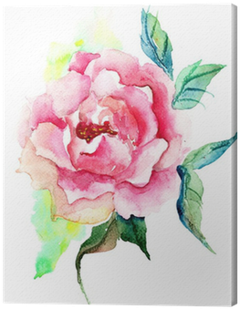 Beautiful Roses Flowers, Watercolor Painting Canvas - Watercolor Painting (400x400), Png Download