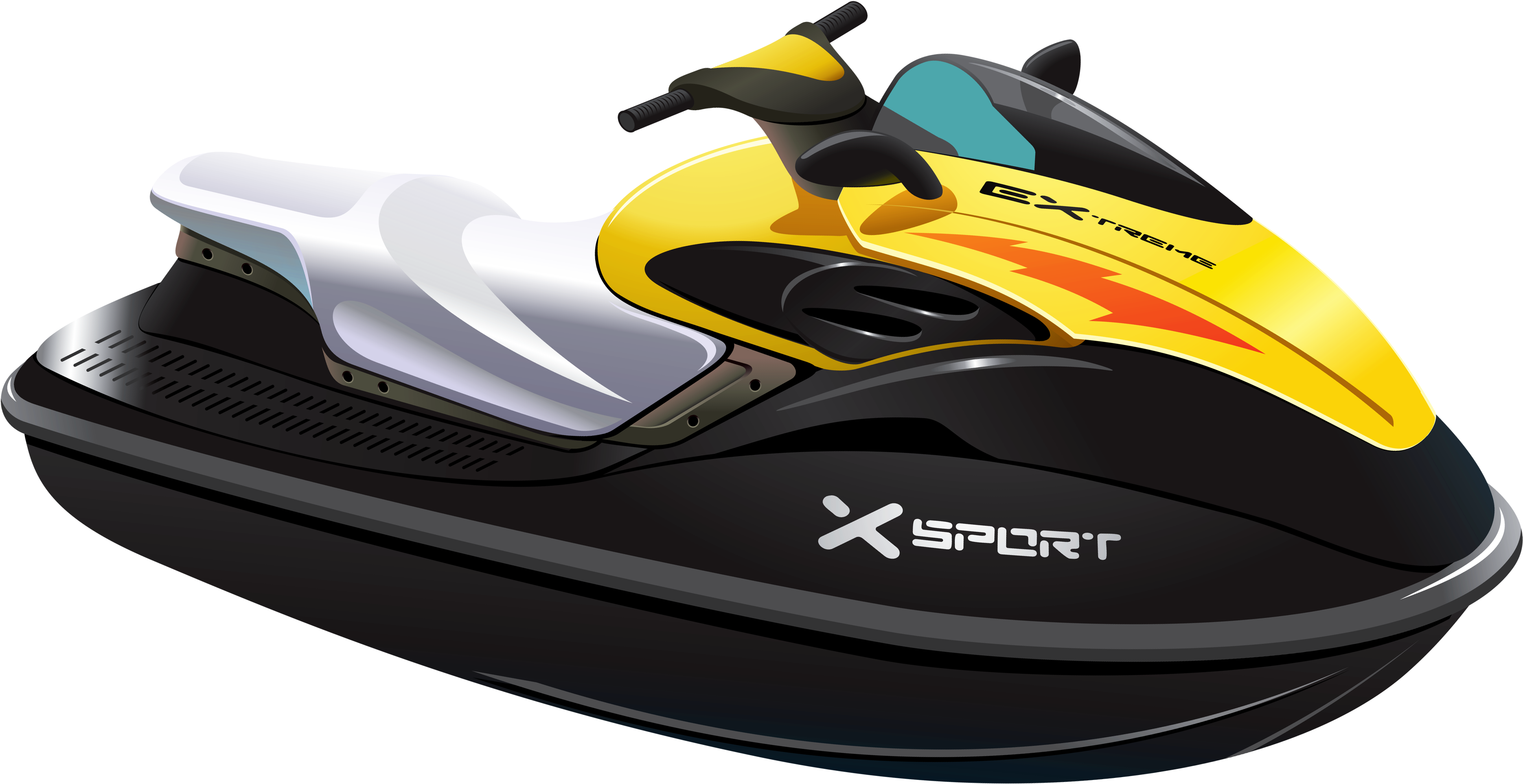Clipart Freeuse Jet Ski Clipart - Jetski Png (3905x2266), Png Download