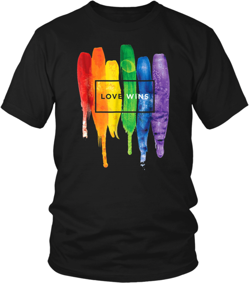 Watercolor Love Wins Rainbow T-shirt - Not My Circus, Not My Monkeys (polish) Shirt (960x960), Png Download