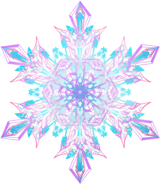 Snowflakes Transparent Png - Fractal De Gelo Png (1024x640), Png Download