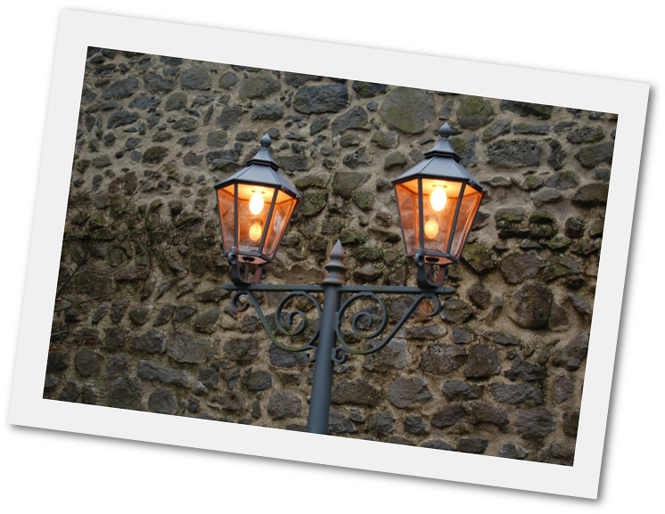 Home Night Lighting Landscape Lighting Portsmouth - Sconce (800x611), Png Download