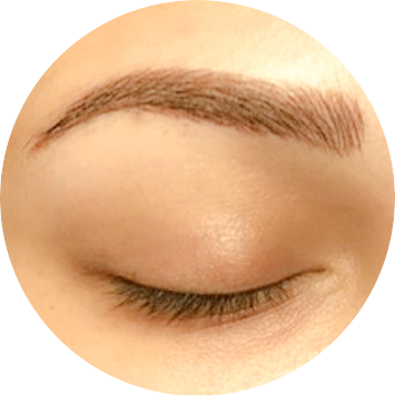 Microblading Eyebrow Service, Dallas Eyebrow Shaping - Eyebrow Shape Microbladed (355x356), Png Download