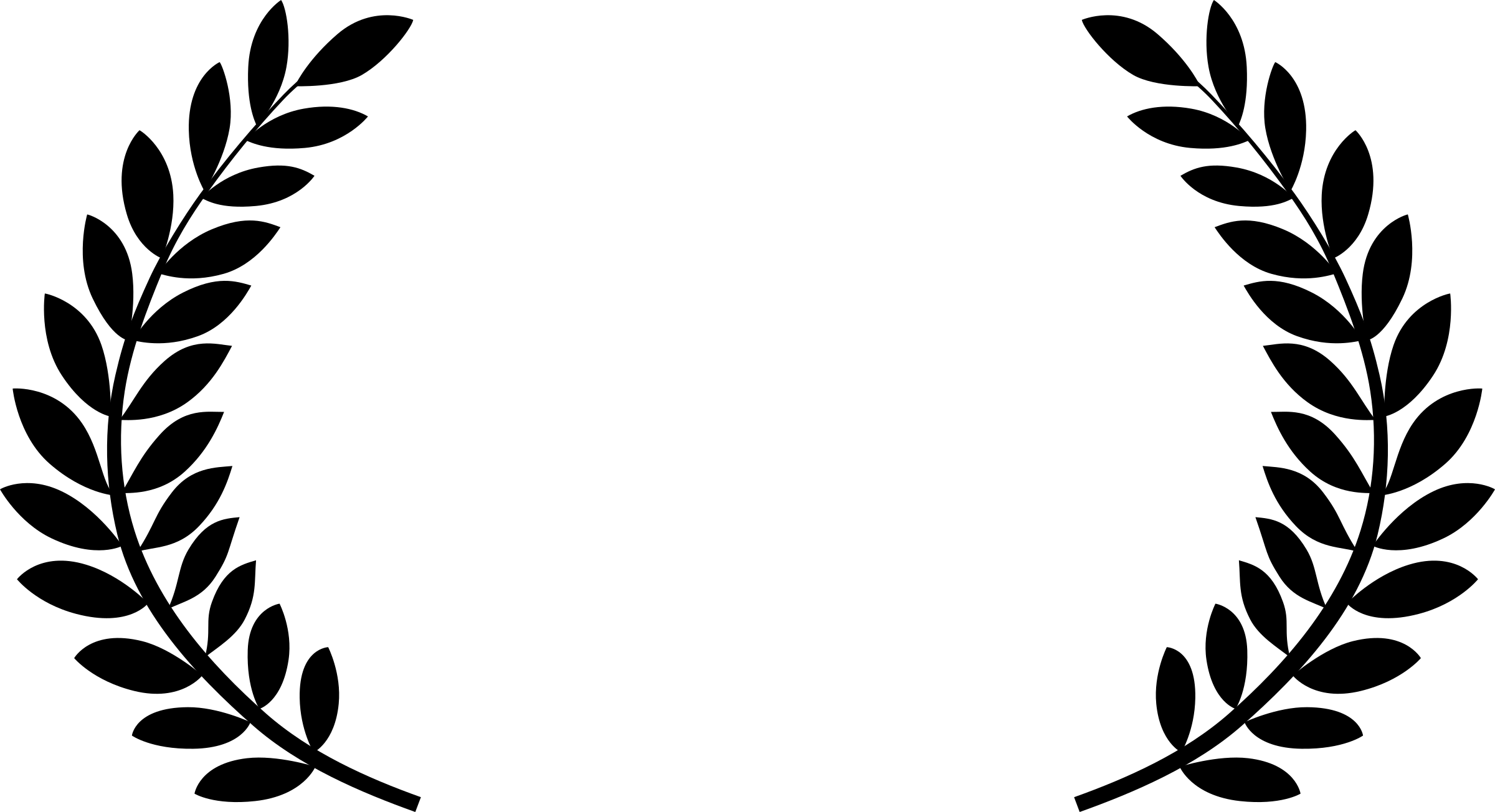 Laurel Wreath For Festival Awards Icons Png - Film Festival Laurels Png (2400x1304), Png Download