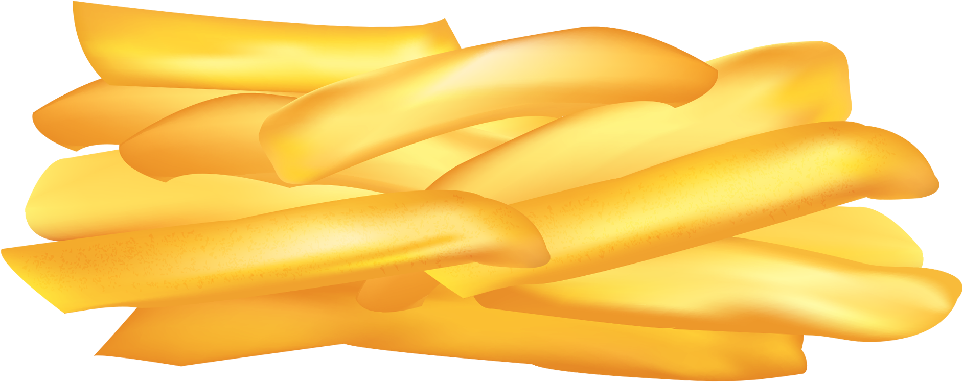 French Fries Png Clipart Image - French Fry Clipart (1999x960), Png Download
