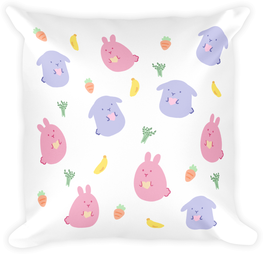 Watercolor Polka Dot Square Pillow - Pillow (600x600), Png Download