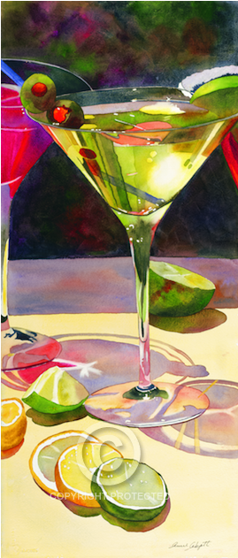 1 - Watercolour Paintings Of Glasses (1000x630), Png Download