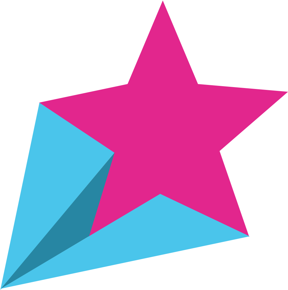 Falling Star Image Purepng - Pink And Blue Shooting Stars (969x966), Png Download