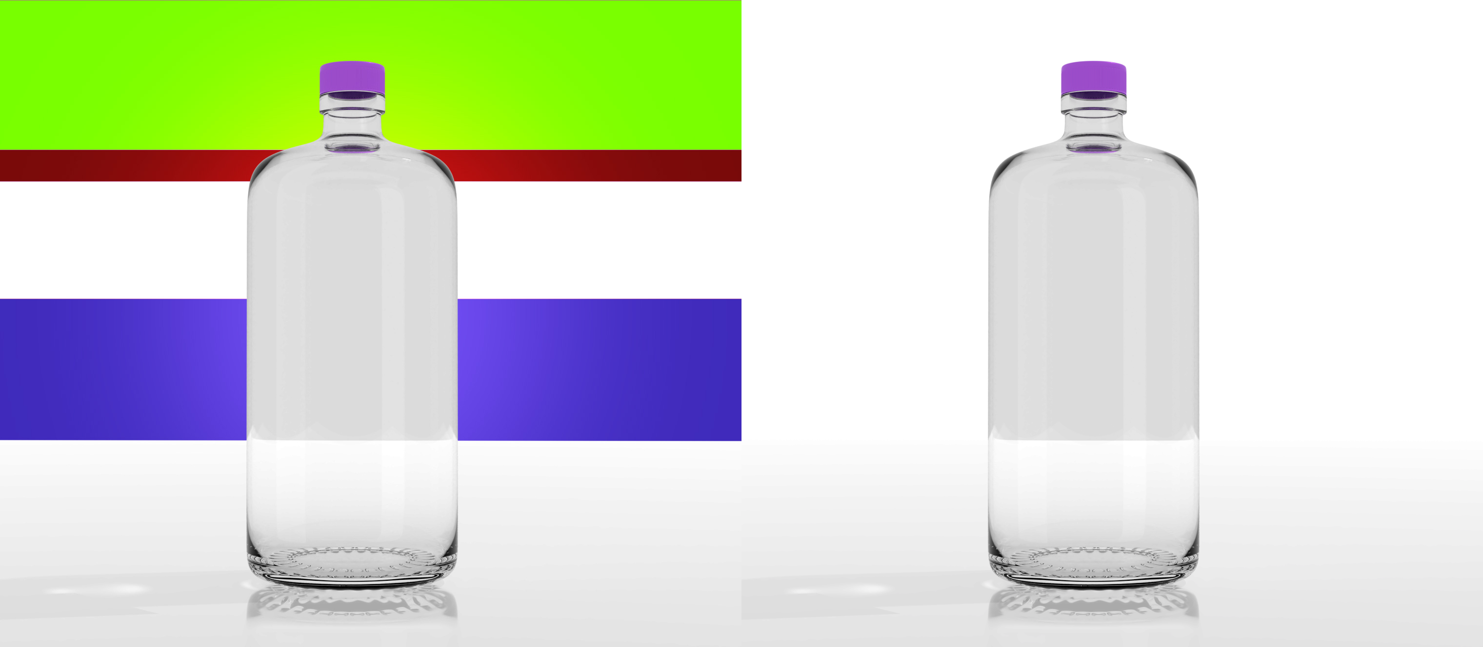 I Made A Glass Bottle - Glass (3040x1328), Png Download