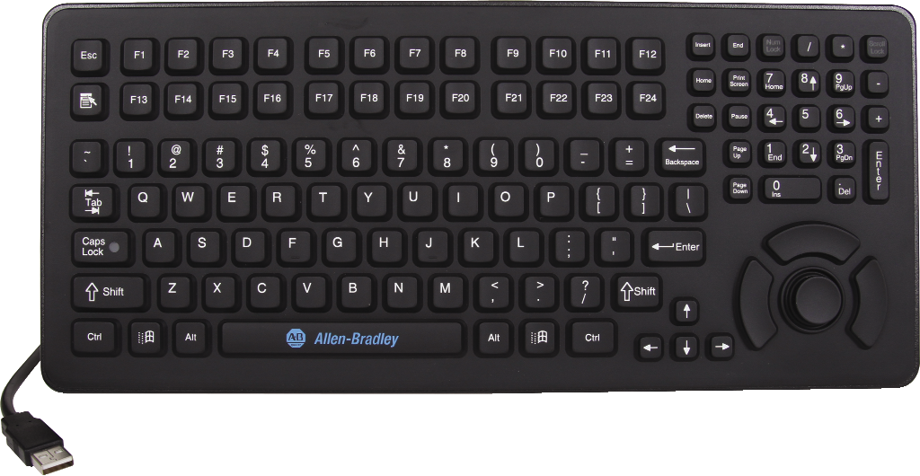 6189vkbdepc1u 1 - Ikey Pmu-5k-usb Panel Mount Keyboard (1024x530), Png Download