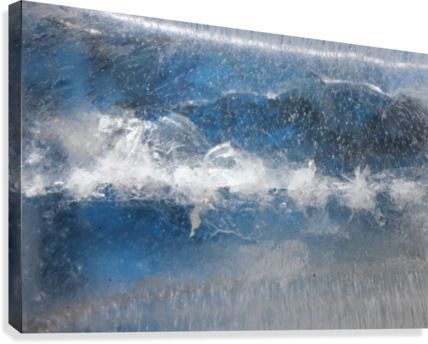 Ice Abstract Icy Frost Frosty Freeze Canvas Print - Ice (428x344), Png Download