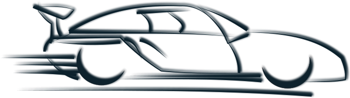 Race Car Silhouette Clip Art At Getdrawings - Black And White Car Speed Clipart (800x800), Png Download